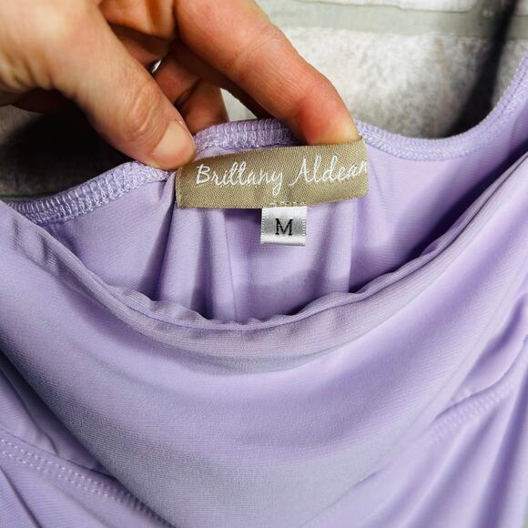 Light Purple Bodysuit with Fringed Tank Top - Picture 6 of 6